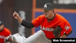 El lanzador cubano José Fernández.